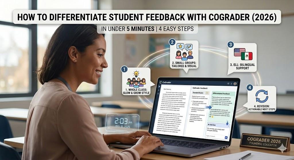 How to Differentiate Student Feedback with CoGrader in Under 5 Minutes (2026)