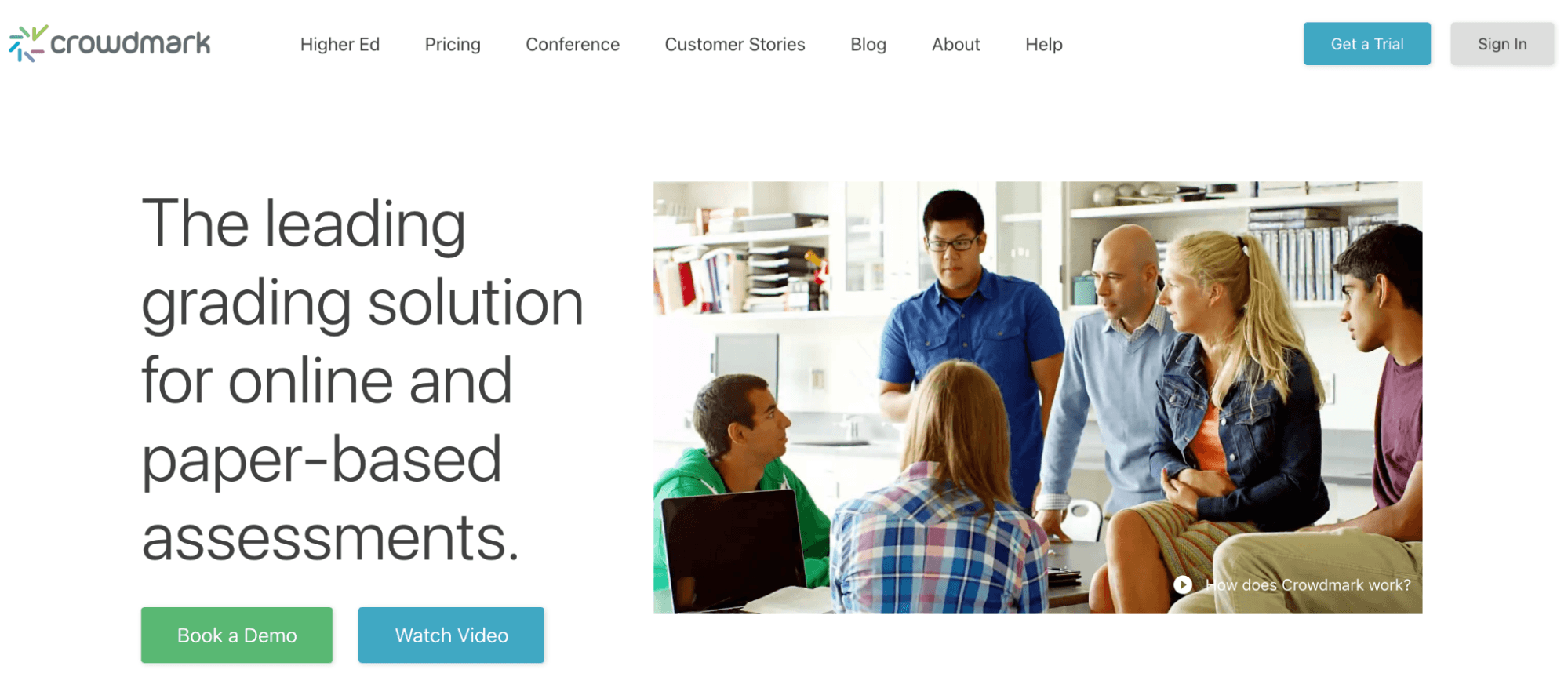 Crowdmark homepage: The leading grading solution