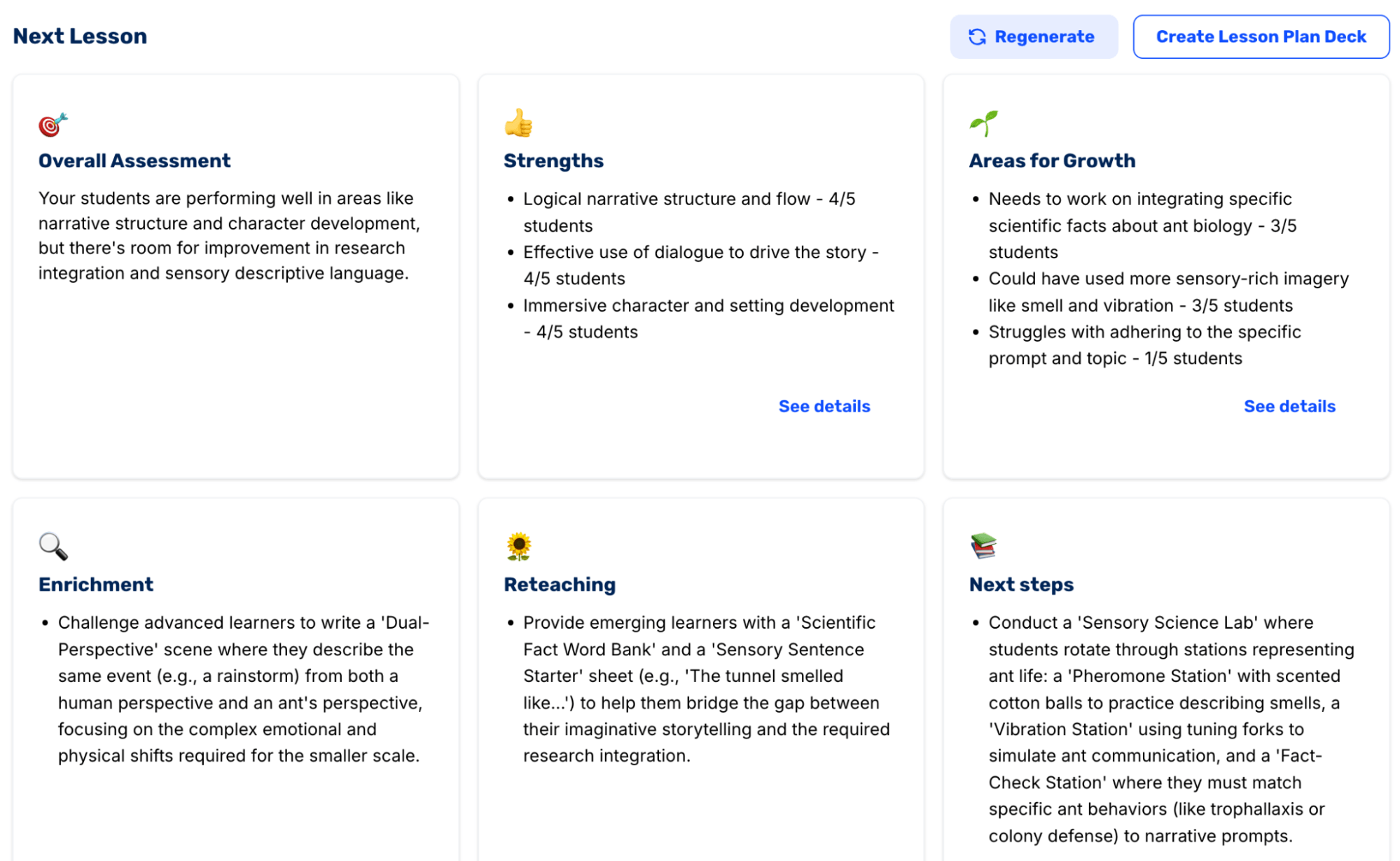 Next Lesson: Overall Assessment, Strengths, Areas for Growth