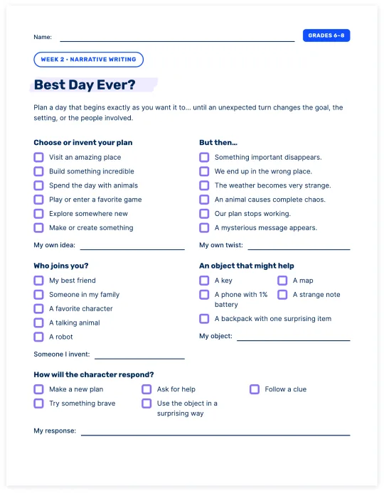 The Best Day Ever? printable page